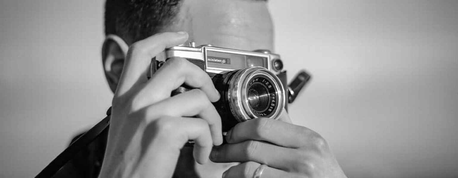 Man taking a photo for a high quality print