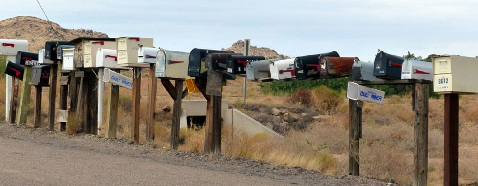 Mailboxes in a row showing the need for address management