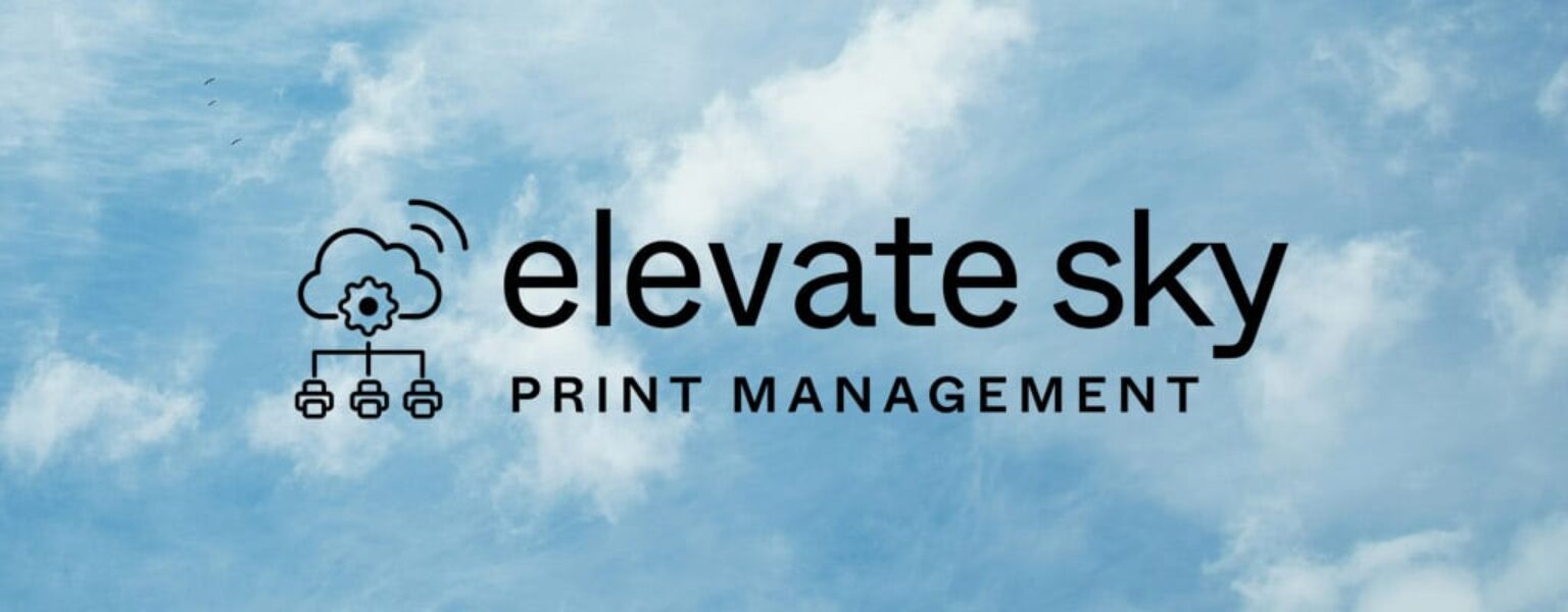 Toshiba Elevate Sky logo on top of clouds