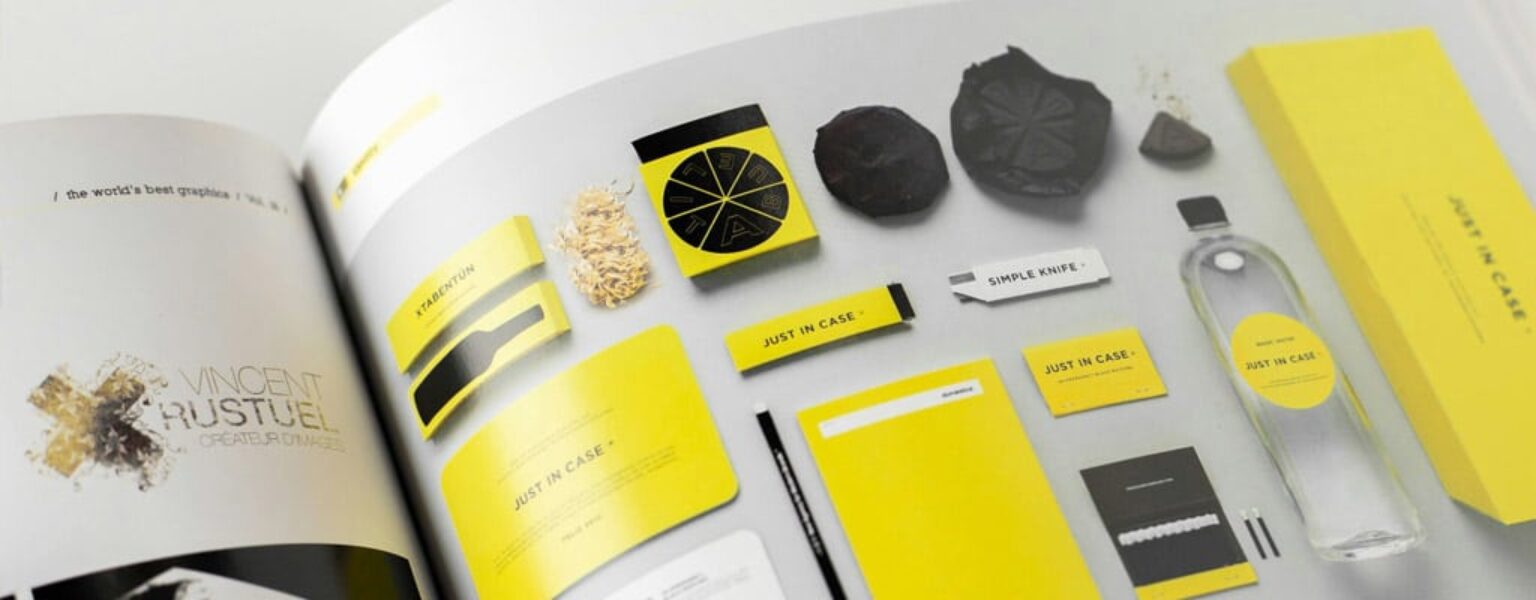 Example of printing finishing options