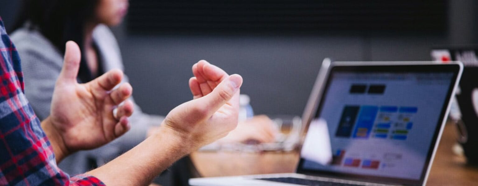 Wireless for schools being used by student on laptop