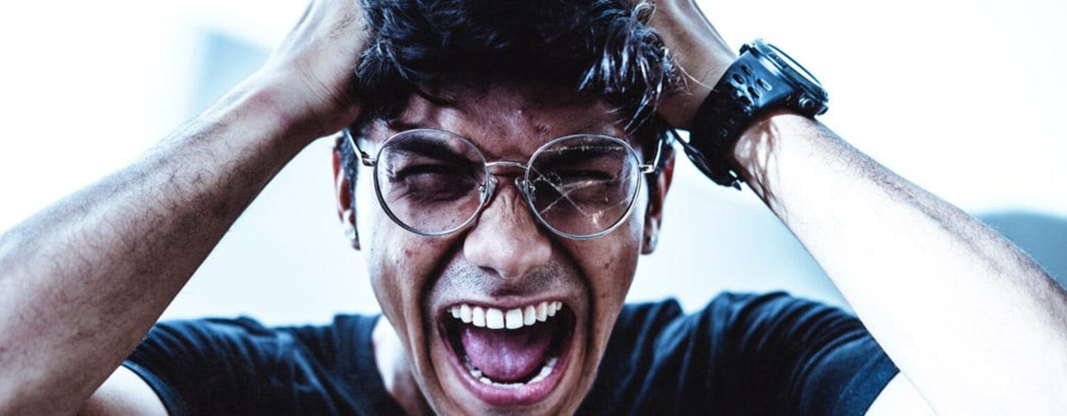 A frustrated man wishing he knew how to prevent data loss