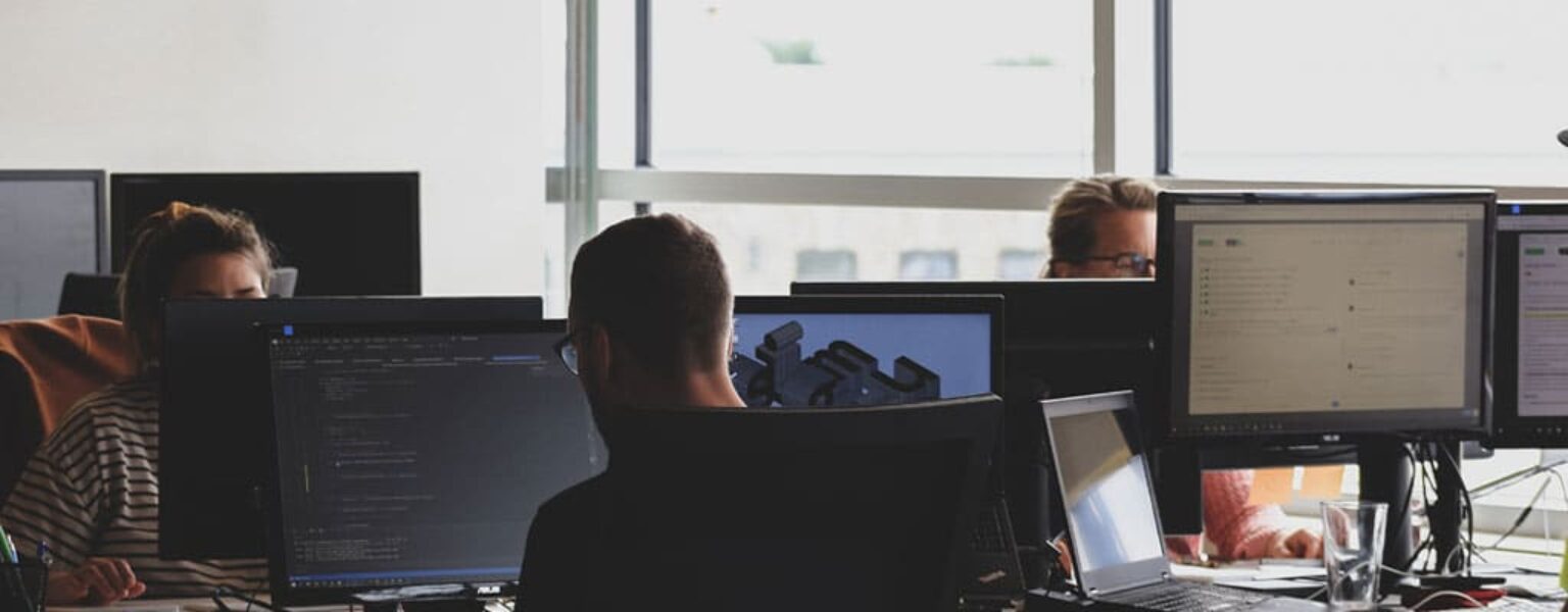 IT Security workers in office