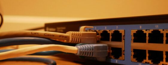 A firewall protecting a business network