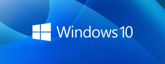 Windows 10 is Reitring Windows 10 logo on desktop background